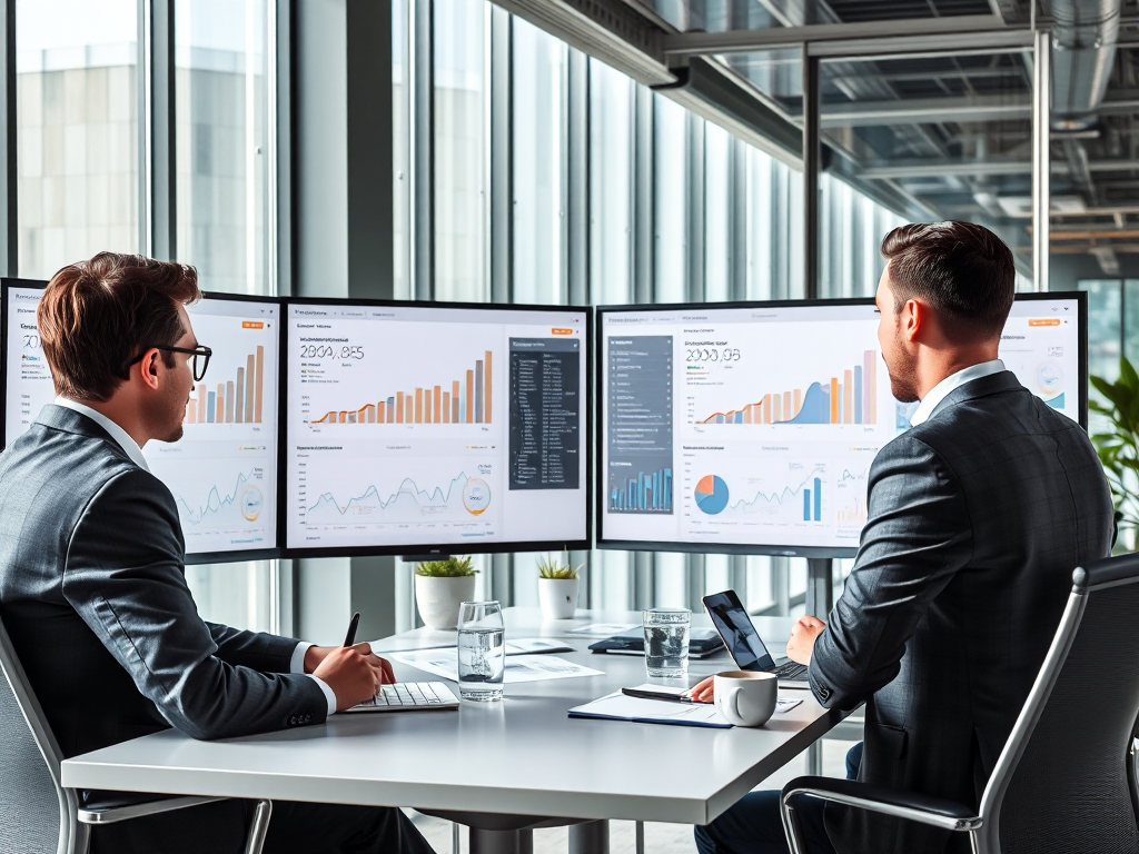 Nhóm chuyên gia SEO thực hiện audit website chuyên nghiệp trong văn phòng hiện đại, phân tích dữ liệu trên màn hình lớn với ánh sáng tự nhiên